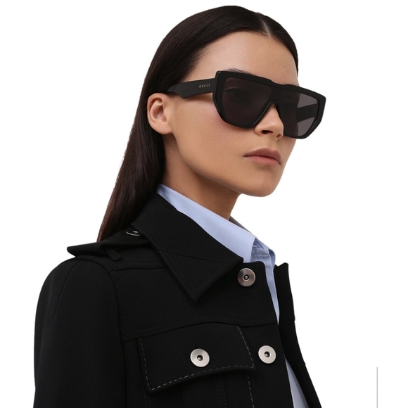 ?original  Gucci Grey Shield  Sunglasses GG0997S 00 main image 4